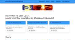 Desktop Screenshot of ecosolareolica.es